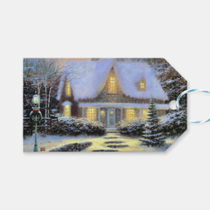 Weihnachtslandschaft Geschenkanhänger