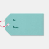 Weihnachtslandschaft Geschenkanhänger (Rückseite Horizontal)