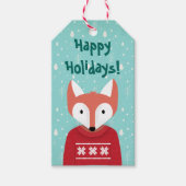 Weihnachtslandschaft Geschenkanhänger (Vorderseite)