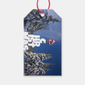 Weihnachtslandschaft Geschenkanhänger (Vorderseite)