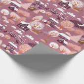 Weihnachtslandschaft Geschenkpapier (Ecke)