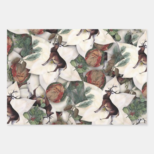 Weihnachtslandschaft Geschenkpapier Set (Vorderseite 3)