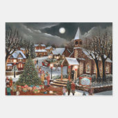 Weihnachtslandschaft Geschenkpapier Set (Vorderseite)