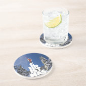 Weihnachtslandschaft Getränkeuntersetzer (Seite)