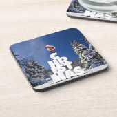 Weihnachtslandschaft Getränkeuntersetzer (Linke Seite)