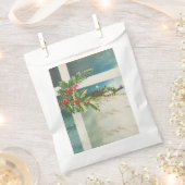 Weihnachtslandschaft Holly Snow Winter Geschenktütchen (Ausgeschnitten)