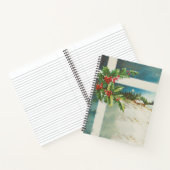 Weihnachtslandschaft Holly Snow Winter Notizblock (Innenseite)