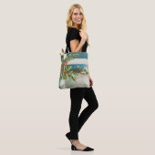 Weihnachtslandschaft Holly Snow Winter Tasche (Am Model)