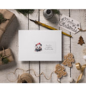 Weihnachtslandschaft, individuell anpassbar adressaufkleber