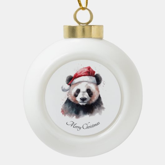 Weihnachtslandschaft, individuell anpassbar keramik Kugel-Ornament (Vorderseite)