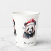 Weihnachtslandschaft, individuell anpassbar pappbecher (Rückseite)