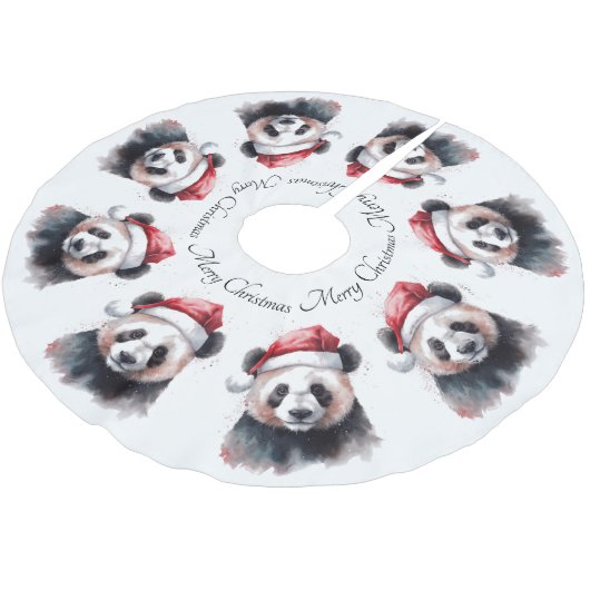 Weihnachtslandschaft, individuell anpassbar polyester weihnachtsbaumdecke (Schrägansicht)