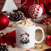 Weihnachtslandschaft, individuell anpassbar zweifarbige tasse
