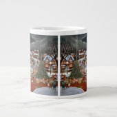 Weihnachtslandschaft Jumbo-Tasse (Vorderseite)
