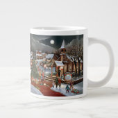 Weihnachtslandschaft Jumbo-Tasse (Rechts)