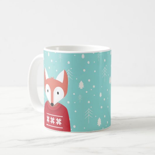 Weihnachtslandschaft Kaffeetasse (Vorderseite Links)