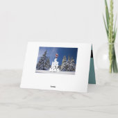 Weihnachtslandschaft Karte (Rückseite)