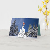 Weihnachtslandschaft Karte (Gelbe Blume)