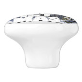 Weihnachtslandschaft Keramikknauf (Seitenansicht)