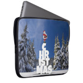 Weihnachtslandschaft Laptopschutzhülle (Vorne Rechts)