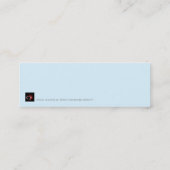 Weihnachtslandschaft - Lesezeichen Mini Visitenkarte (Rückseite)