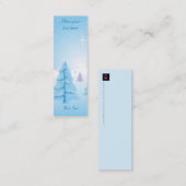 Weihnachtslandschaft - Lesezeichen Mini Visitenkarte (Vorne/Hinten)