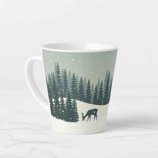 Weihnachtslandschaft Milchtasse (Linke Ecke)
