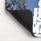 Weihnachtslandschaft Mousepad (Ecke)