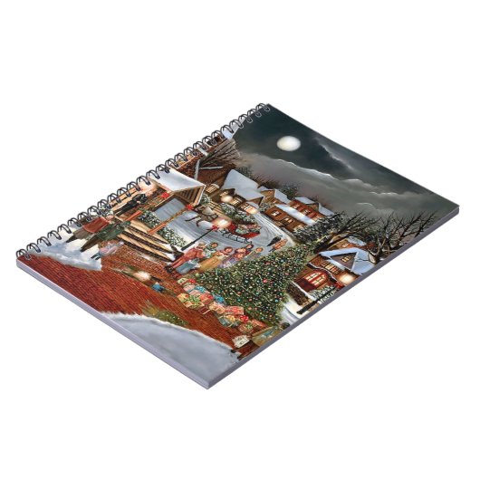 Weihnachtslandschaft Notizblock (Linke Seite)