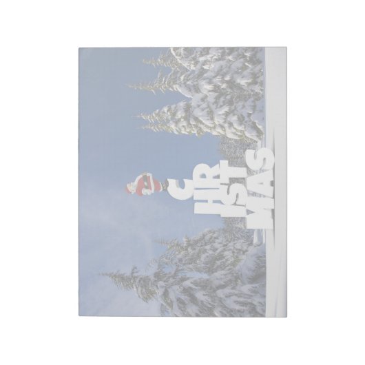 Weihnachtslandschaft Notizblock (Rotiert)