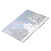 Weihnachtslandschaft Notizblock (angewinkelt)