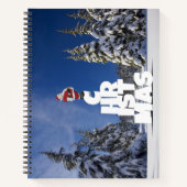 Weihnachtslandschaft Notizblock (Vorderseite)