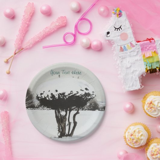 Weihnachtslandschaft Pappteller (Party)