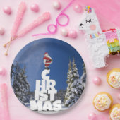 Weihnachtslandschaft Pappteller (Party)