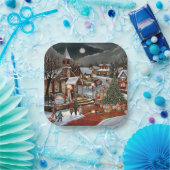 Weihnachtslandschaft Pappteller (Party)