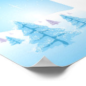 Weihnachtslandschaft Poster (Ecke)