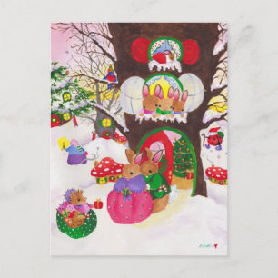 Weihnachtslandschaft Postkarte