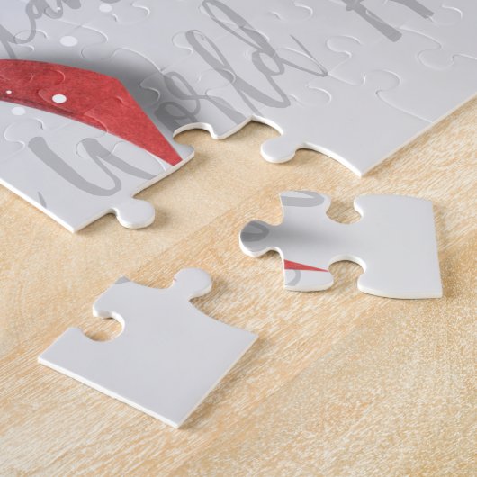 Weihnachtslandschaft | Roter Kardinal Puzzle (Seite)