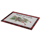 Weihnachtslandschaft | Roter Kardinal Schneidebrett (Ecke)