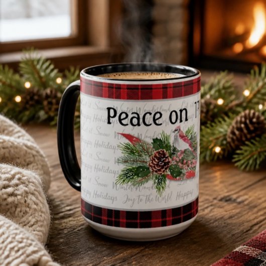 Weihnachtslandschaft | Roter Kardinal Tasse