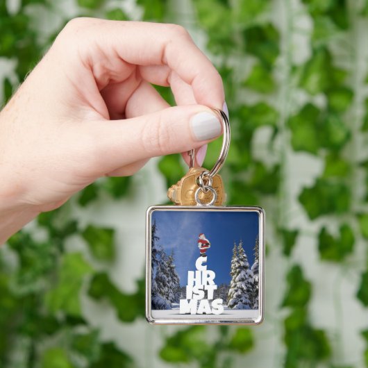 Weihnachtslandschaft Schlüsselanhänger (Hand)