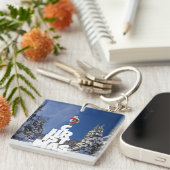 Weihnachtslandschaft Schlüsselanhänger (Vorderseite rechts)