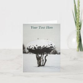 Weihnachtslandschaft - Schneekunst Feiertagskarte