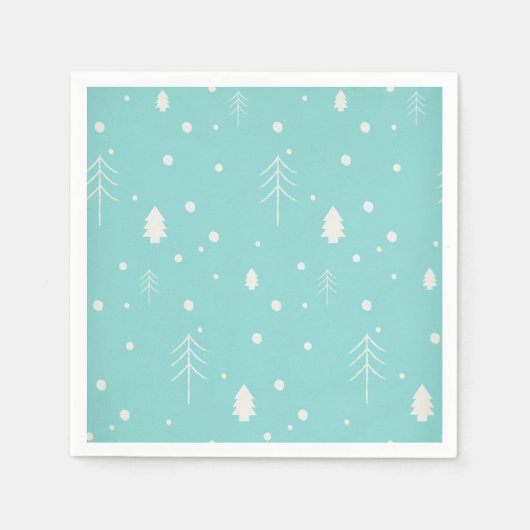 Weihnachtslandschaft Serviette (Vorderseite)