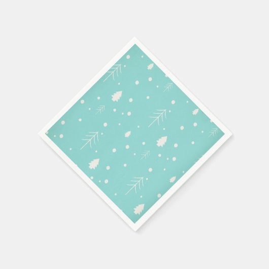 Weihnachtslandschaft Serviette (Ecke)