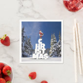 Weihnachtslandschaft Serviette (Beispiel)