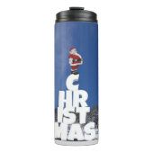 Weihnachtslandschaft Thermosbecher (Vorderseite)