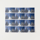 Weihnachtslandschaft Wandteppich (Vorderseite (Horizontal))