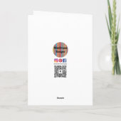 Weihnachtslandschaft Zeichnend Feiertagskarte (Rückseite)