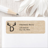 Weihnachtsläppchen für Monogramm-Rücksendeadresse (Insitu)